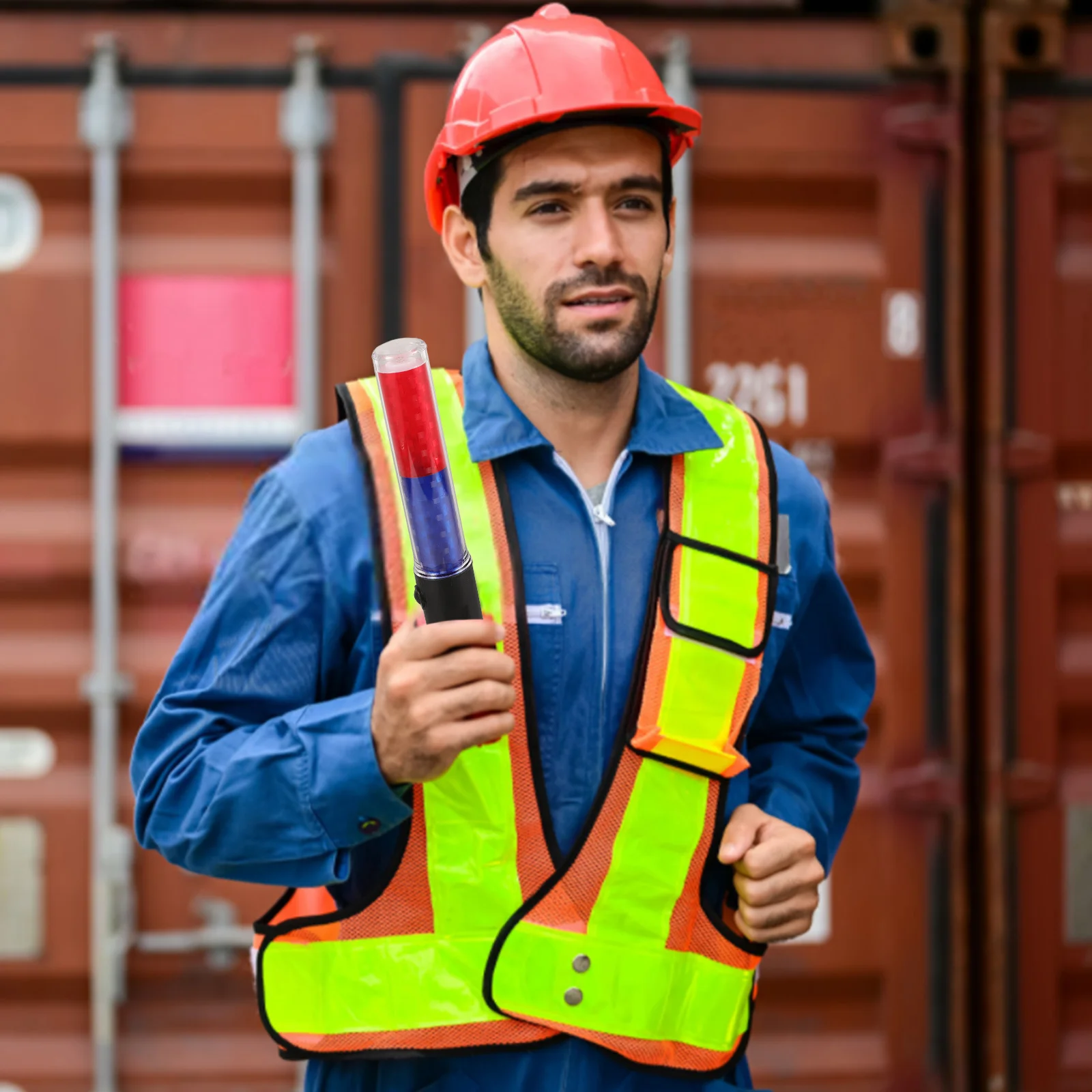 عصا إشارة مضيئة لحركة المرور LED للحفلات الموسيقية وديكور العطلة المشجعين عصا الهتاف وعصي قابلة لإعادة الاستخدام