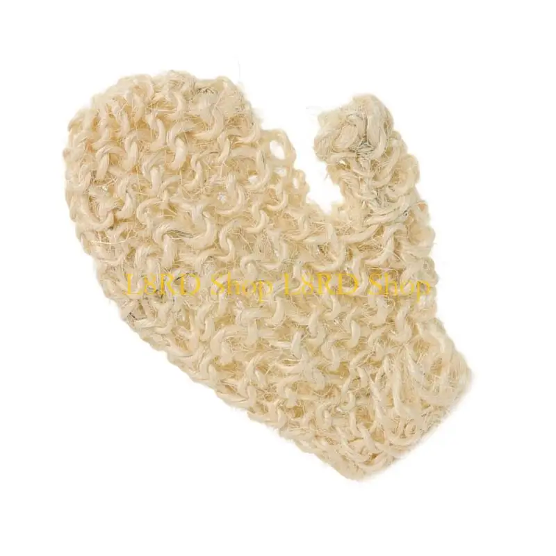 L8RD 2Purpose Sisal Bath Gloves For Exfoliating And Dry Brushing Gentle SkinCares Friendly Wash Mitts