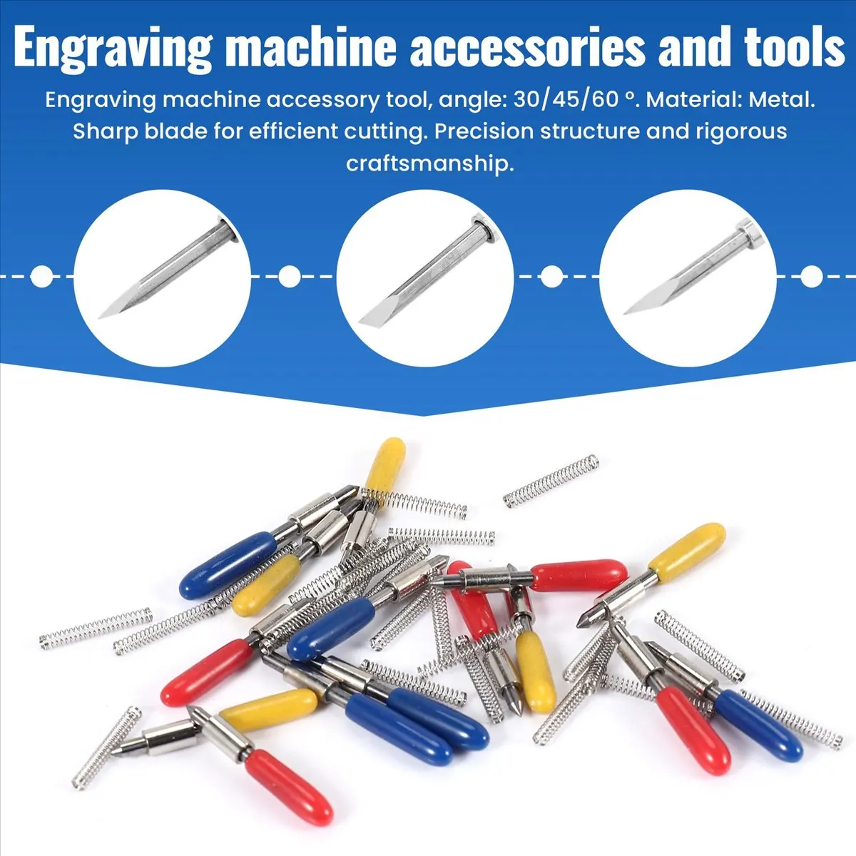 Doings 16Pcs 30/45/60 Degree Graphtec Cb15 Cb15U Vinyl Cutter Blade+Graphtec Cb15 Cb15U Blade Holder