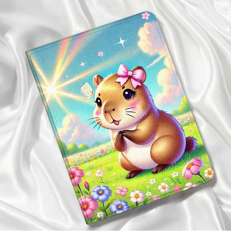 Capybara Colorful Butterfly For Xiaomi Redmi Mi Pad 4 5 6 6s 7 7s SE Pro 2 11 Plus Max 12.4 11 11.2 12.5 8.7 inch Tablet Case