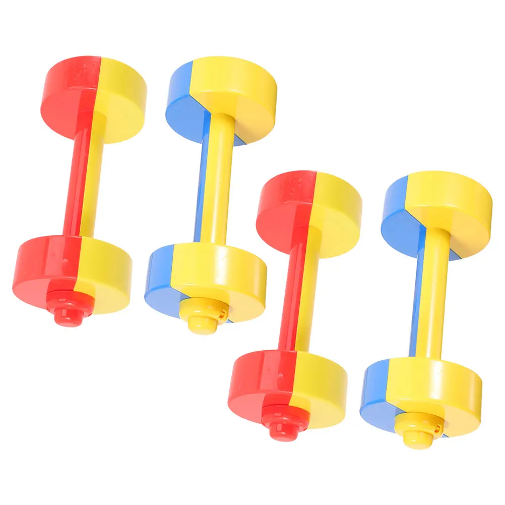 

2 Pairs Plastic Dumbbells Silent Kids Gym Equipment Vibrant Colors Lightweight Toddler Weights Set Safe Materials Baby Workout