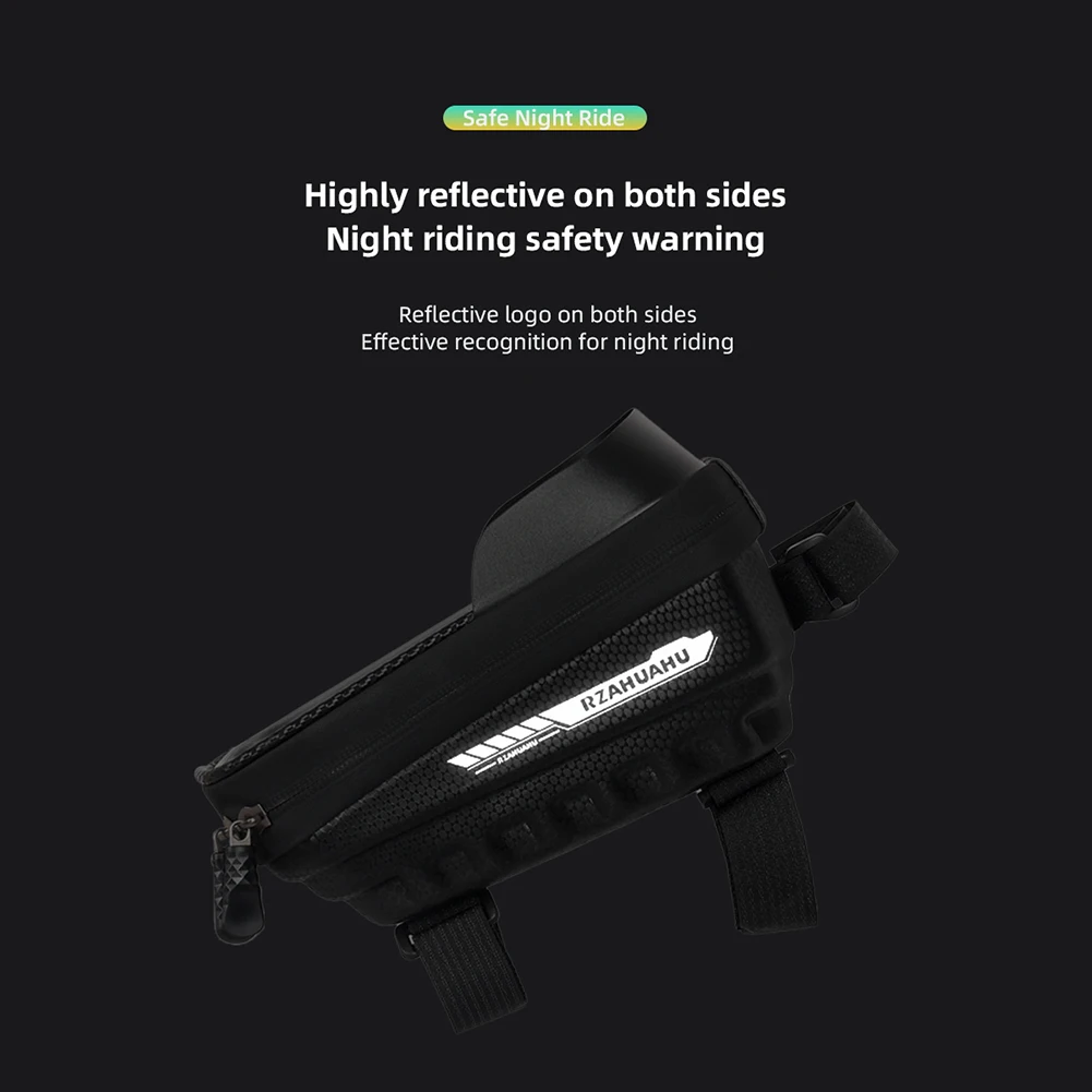 Touch Screen Top Front Tube Frame MTB Road Bike Bag Bicycle Front Frame Bag MTB Waterproof Phone Holder Case Fit for 7 In Phones