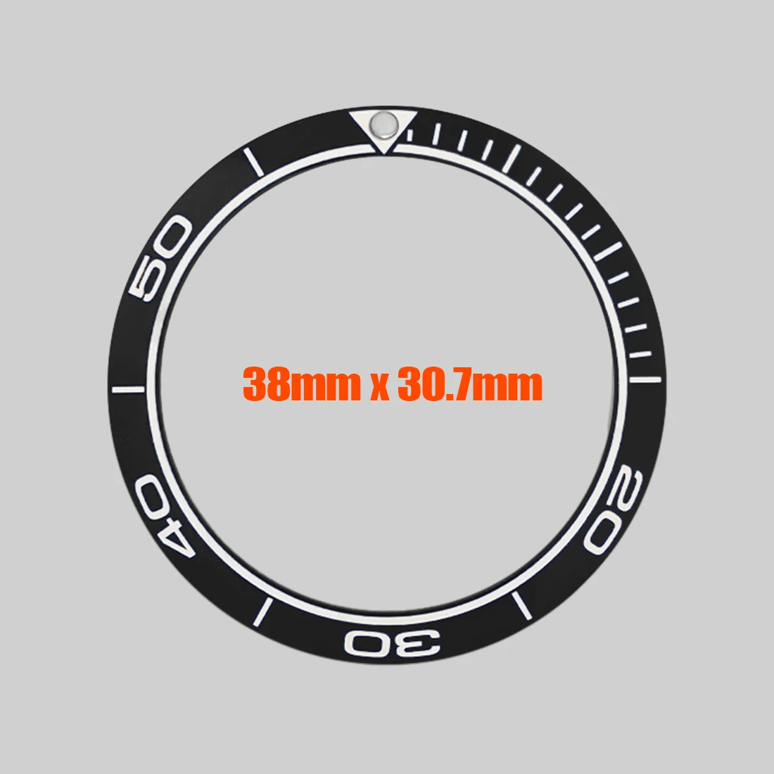 Mod Seamaster Ceramic Bezel Insert Fit for Sub SRPD Seamaster 300 Watch Case 38x30.7mm Curved Bezel Ring Spare Parts For Watches