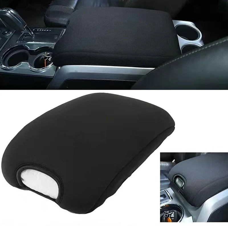 

Car Center Console Armrest Pad Cover Black for Dodge Ram 1500 2500 3500 2010 2011 2012 2013 2014 2015 2016 2017 Auto Accessories