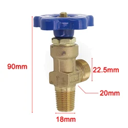 Qualità WP-15 piccola valvola per bombola di Gas Argon con testa in rame e cilindro in acciaio Argon valvola in rame regolatori di Gas