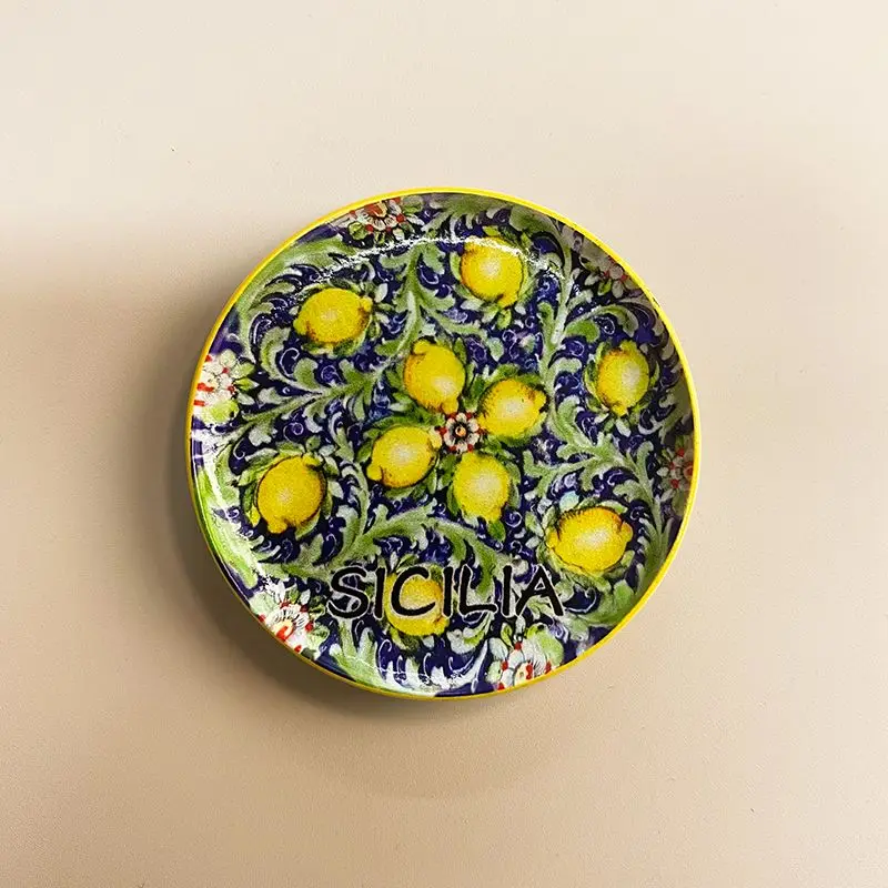 

Italy Sicily Tourist Souvenir Refrigerator Magnet Creative Fruit 3D Decoration Personalized Gift