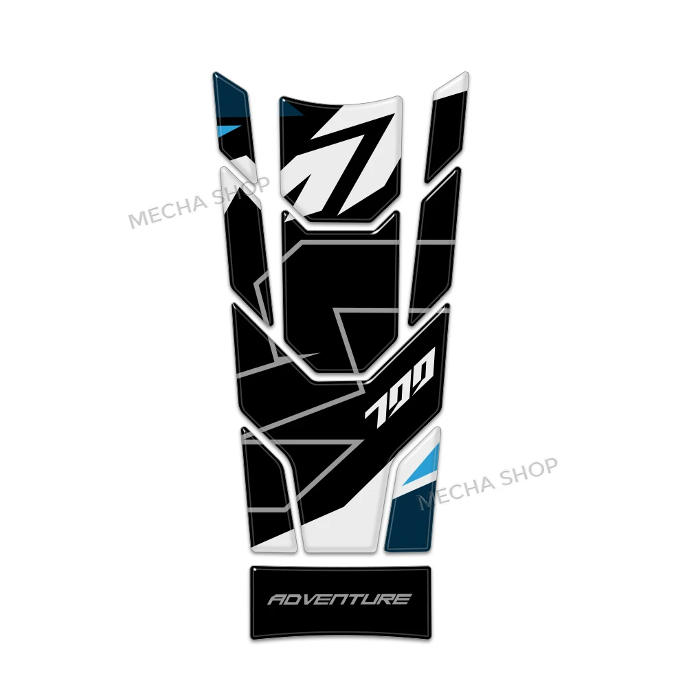 Voor CFMoto 700 MT Adventure 2025 MT700 ADV Nebula Zwart 700 MT Adv Nebula Wit Brandstoftank Pad Sticker Bescherming motorfiets Decal - afbeelding 1