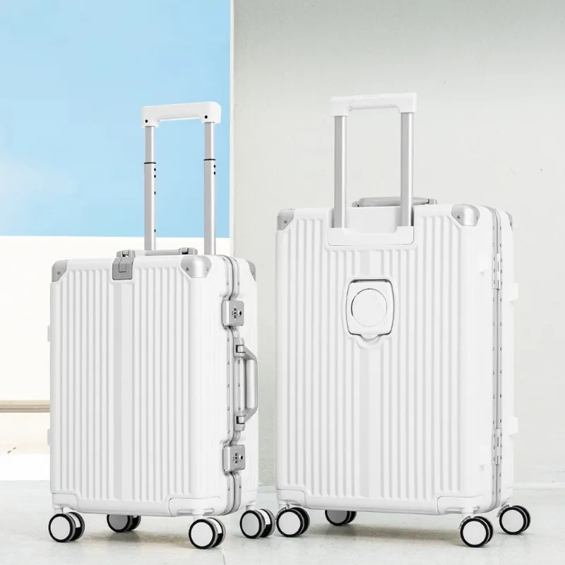 18/20/24/26/28 inch Large Size Suitcase Upgrade Thicken PC Material Rolling Luggage Aluminum Frame Travel Suitcase Trolley Case