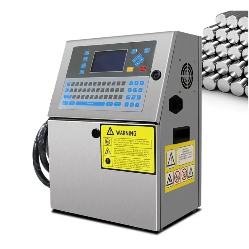 Automatic Continuous Inkjet Coder CIJ Printer Date Stamp for Plastic Bag Bottles