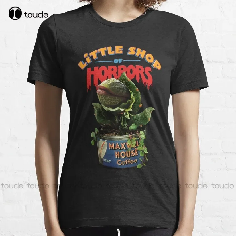 Little Shop Of Horrors Audrey Ii Maxwell House Coffee Classic T-Shirt Mens Swim Shirt Custom Aldult Teen Unisex Xs-5Xl Classic