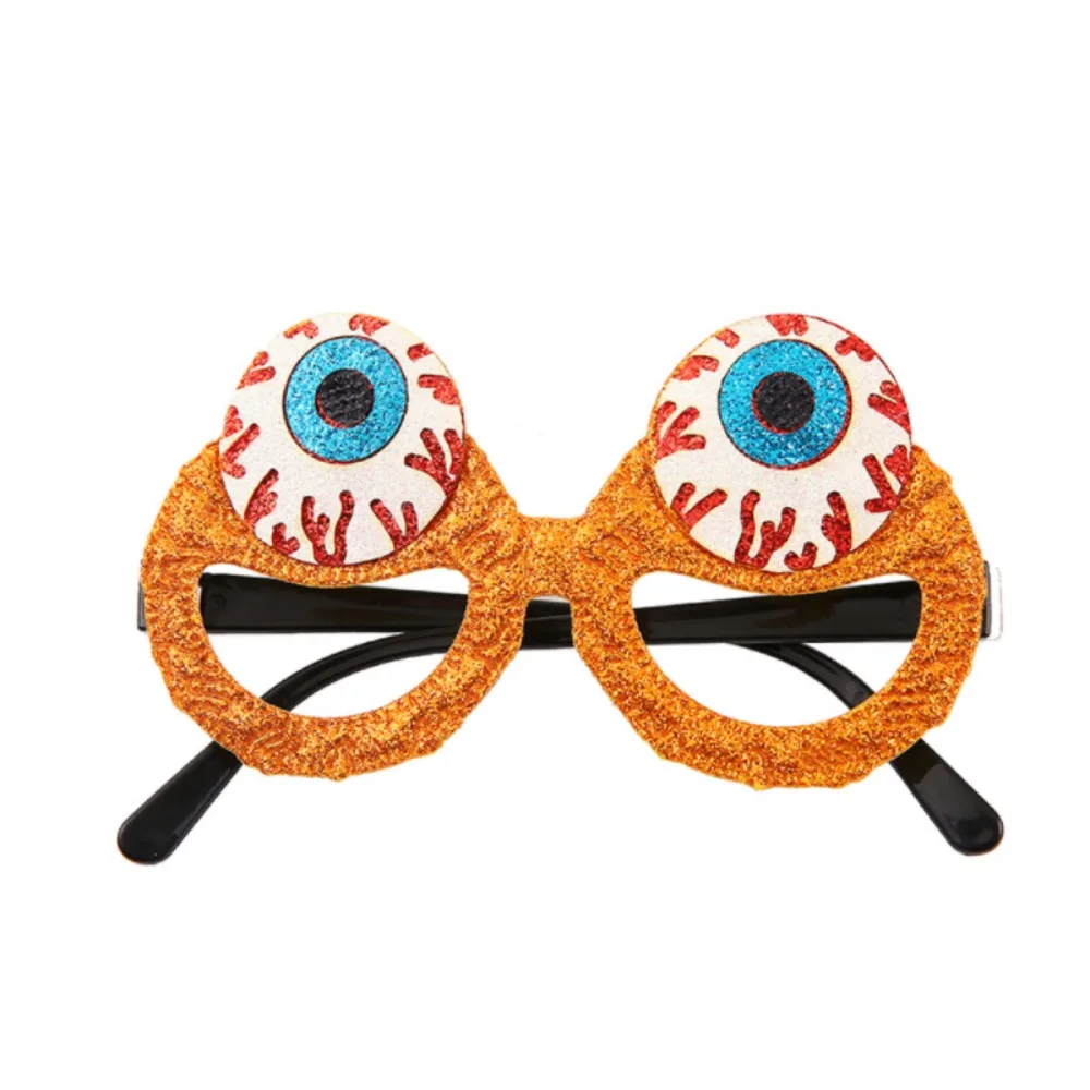 Ghost/pumpkin/spider Pattern Halloween Decorative Glasses Sequined Plastic Halloween Eyewear No Lens Halloween Selfie Props Kids