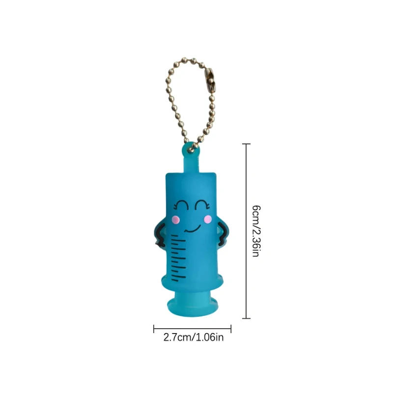 أمبولة فتاحة الزجاجات المفاتيح حقنة على شكل القاطع ممرضة طبيب المعونة الدواء قارورة قواطع أداة ممرضة تذكارية قلادة هدية