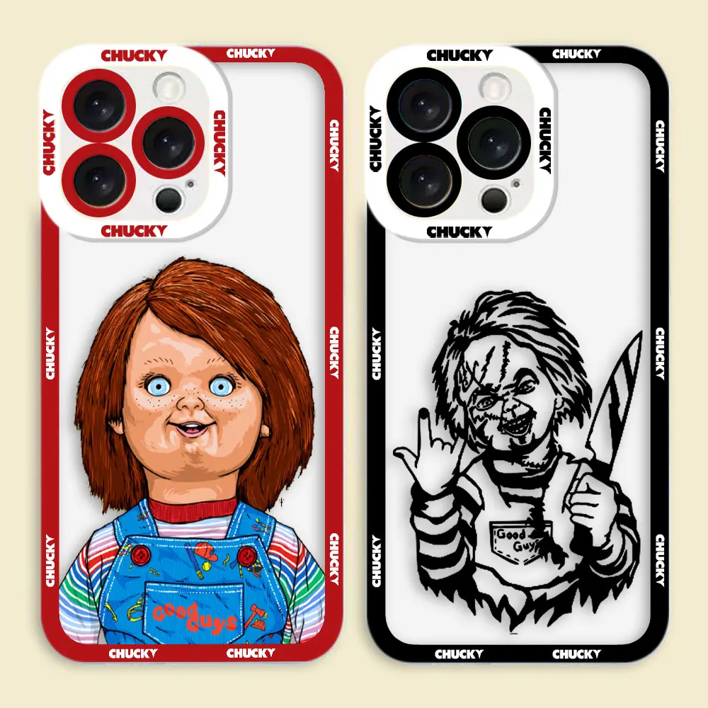 

Charles Lee Ray Chucky Doll Clear Phone Case For Samsung A72 A71 A57 A56 A55 A53 A52 A51 A36 A35 A33 A32 A26 A24 A23 A22 Case