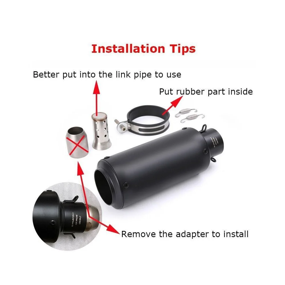 Auspuffanlagen für Suzuki SV650 2016-2024 Slip-On-System Auspuff Mittelrohr Endrohr Blauer Schalldämpfer Auspuffrohre – Detail 5