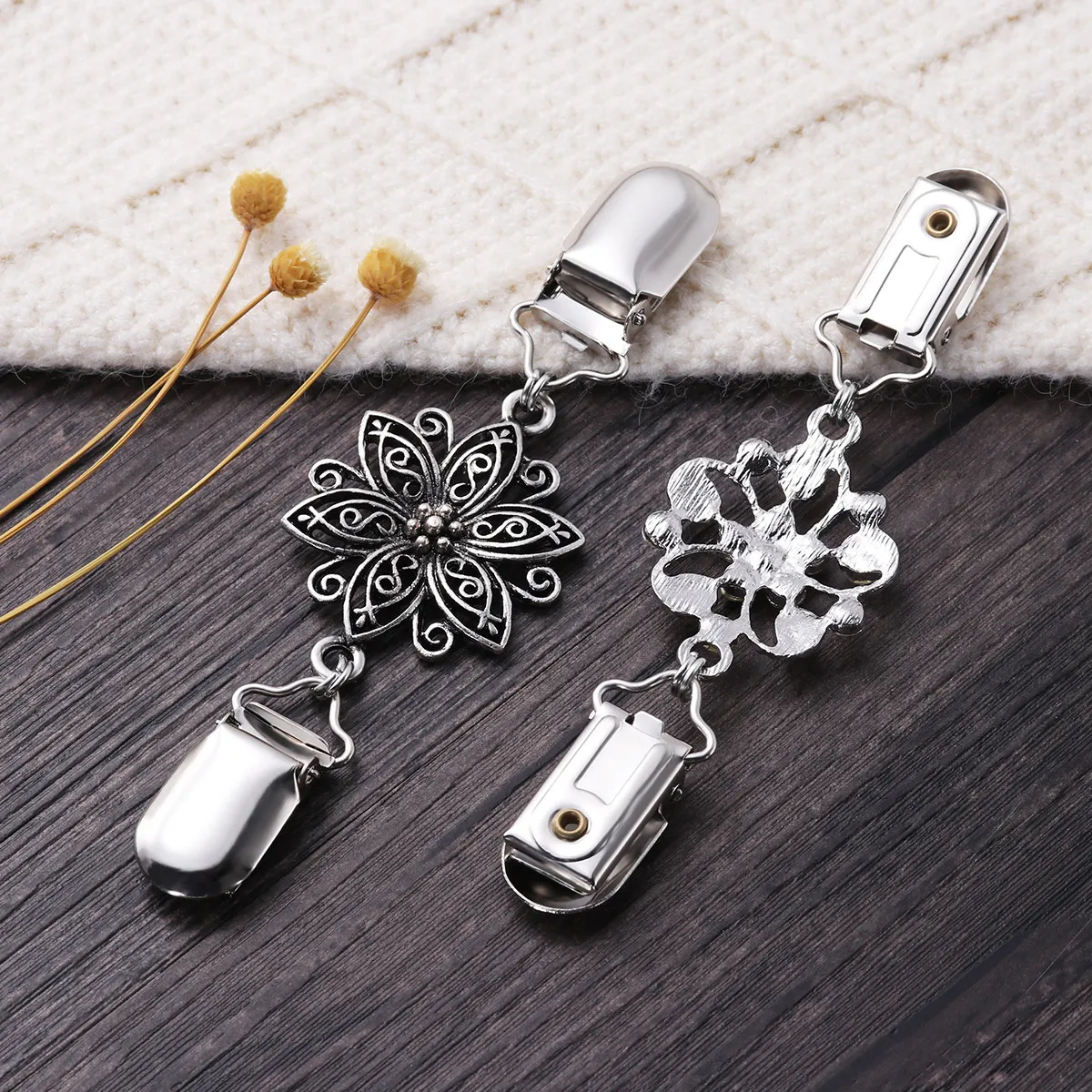 Women'S Formal Wear Cardigan - 4Pcs Sophisticated Sweater Clip Collection Elegant