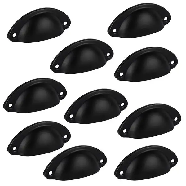 Zinc Alloy Cabinet Handle Curved Victorian Cupboard Drawer Pull Set for Bedroom Living Room Decoration