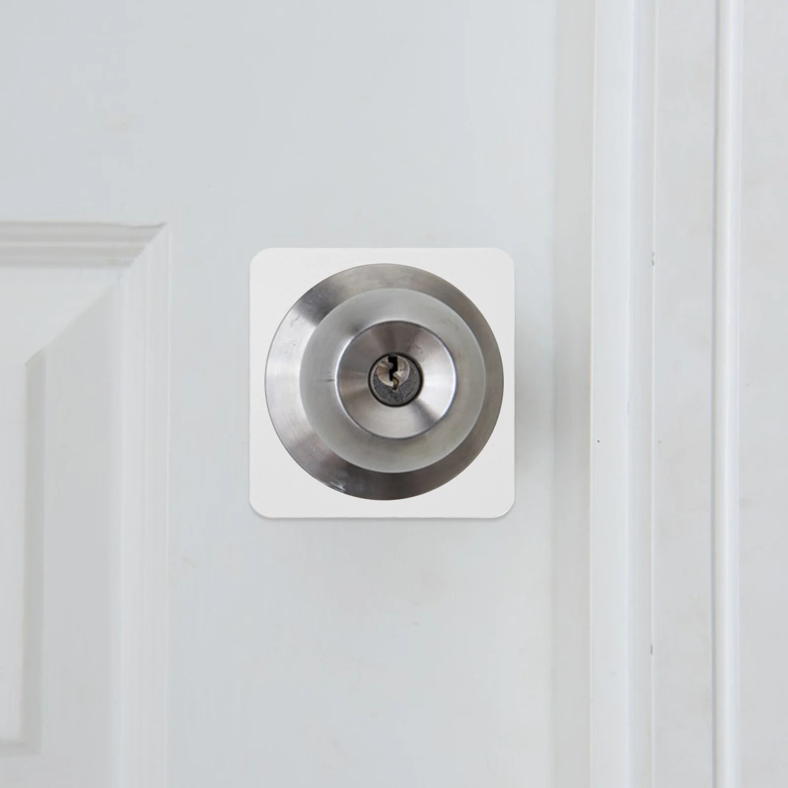 

Door Lock Repair Plate Stainless Steel 5.5cm Deadbolt Reinforcement Plate No Drill Door Handle Fixing Cover Filler Repair