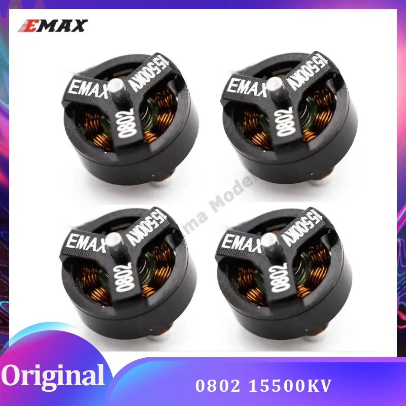EMAX 0802 15500KV 1.5mm Brushless Motor For Indoor Racing Drone/ Tinyhawk S Performance Spare Part