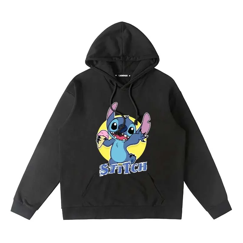 

2025 New Retro Disney Stitch Casual Fashion Trendy Sports Hoodie Series Autumn/Winter Campus Style Unisex for Boys and Girls