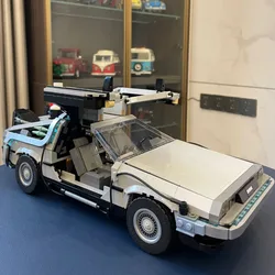 2024 NEW Back to the Future Time Machine Compatible 10300 Building Blocks Technical Car Bricks Construct Toys Gifts Spot goods