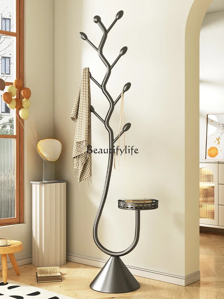 Household clothes hanging rod rack Metal room storage artifact clothes hanging rack