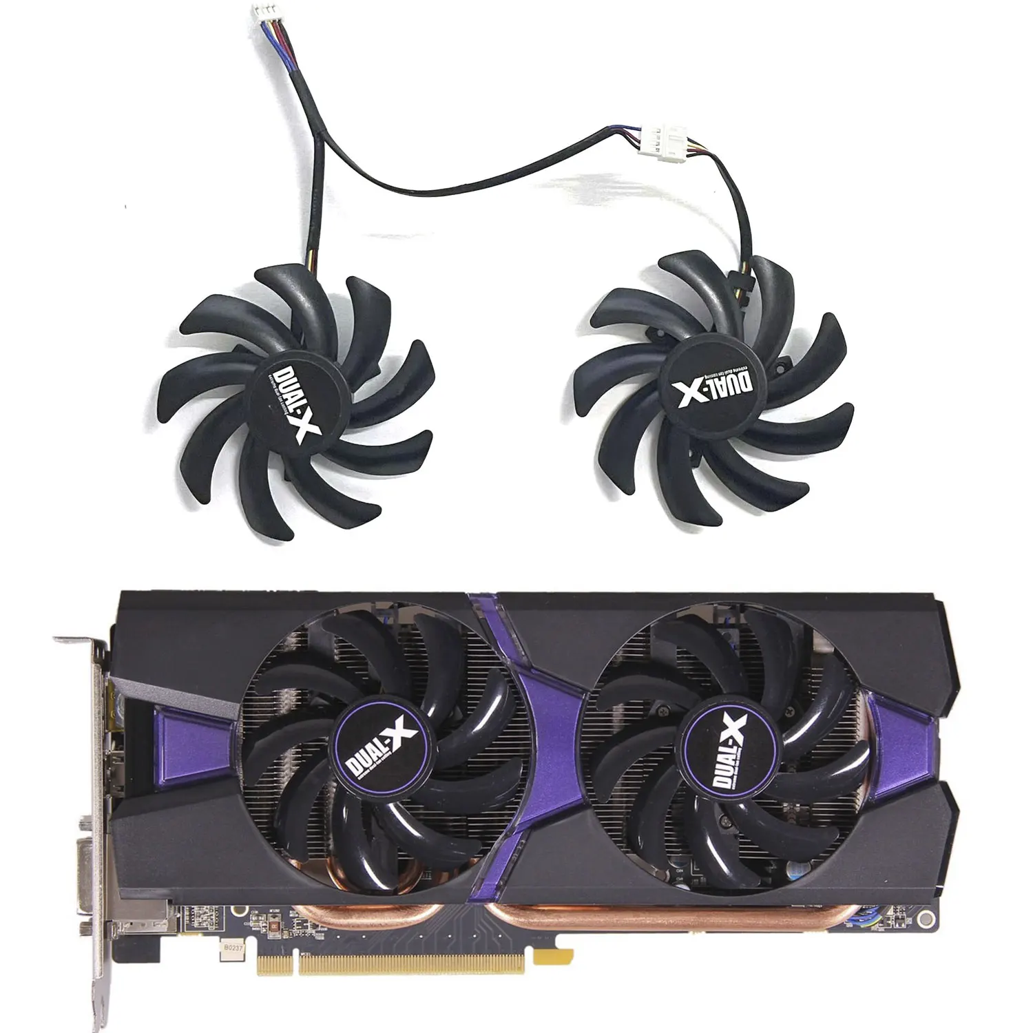 

Brand new 85MM 4PIN DC 12V 0.35A GPU fan for Sapphire R9 280 280X 285 270X 370X 380 Platinum graphics card cooling fan