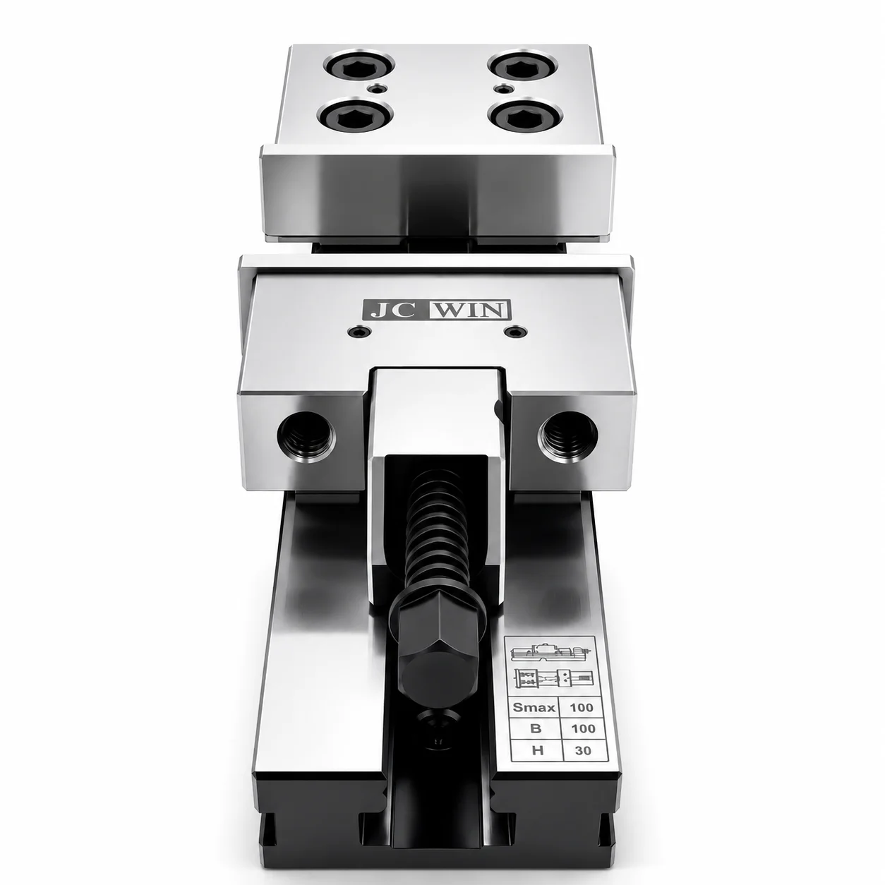 Hochpräziser Maschinenschraubstock für CNC-Maschinen GT100 4 Zoll / GT125 5 Zoll, Werkzeugschraubstock aus 20 Chrom-Mangan-Titan-Legierungsstahl, Spannvorrichtung mit großer Spannweite für CNC-Anlagen