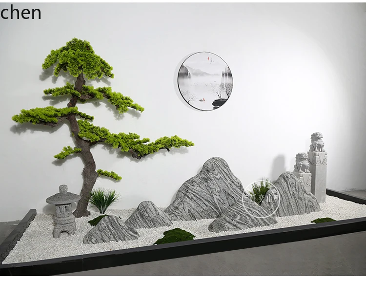 Carving Snow Wave Stone Slice Combination Landscaping Courtyard Rockery  Water Indoor Stone Ornament