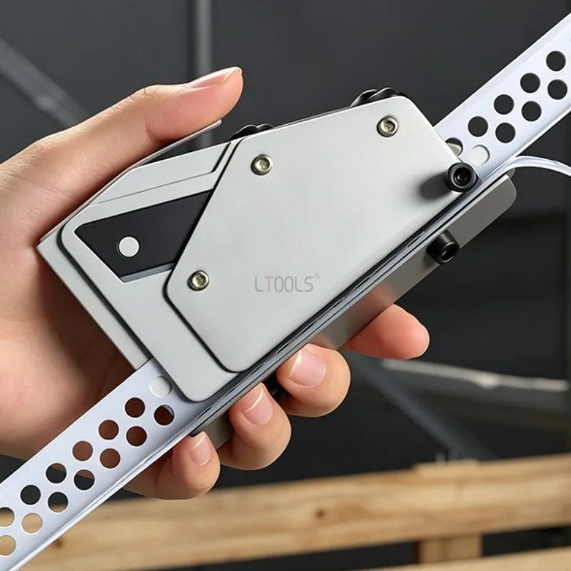 Stainless Steel Angle Strip Cutter Adjustable Stop Quick Clean-Cut Strip Splitter Universal Metal Angle Profile Cutting Tool