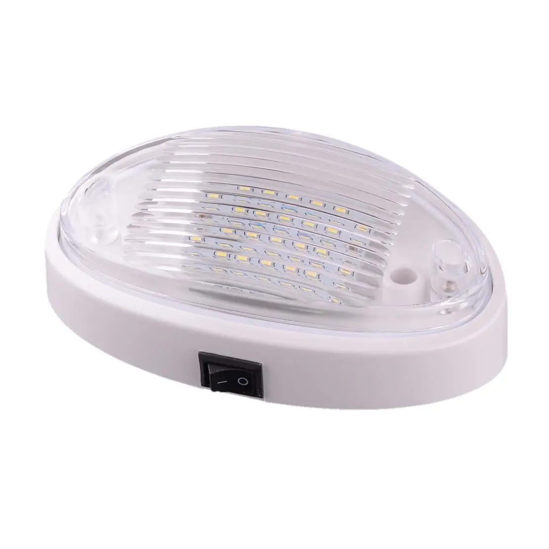 

Universal Oval Ceiling Dome Light LED Lamp On-Off Switch for RV Camper Motorhome Caravan Awning 12V