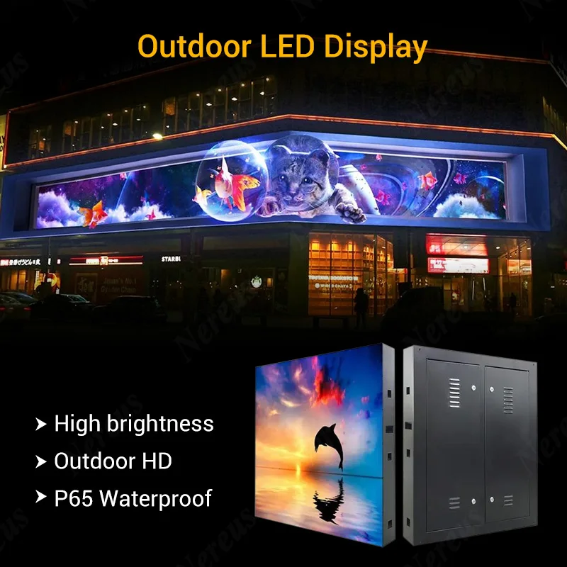 Waterproof IP65 Outdoor LED Video Screen P2.5-P6 High Brightness 3-Year Warranty for Digital Signage and Outdoor Advertising