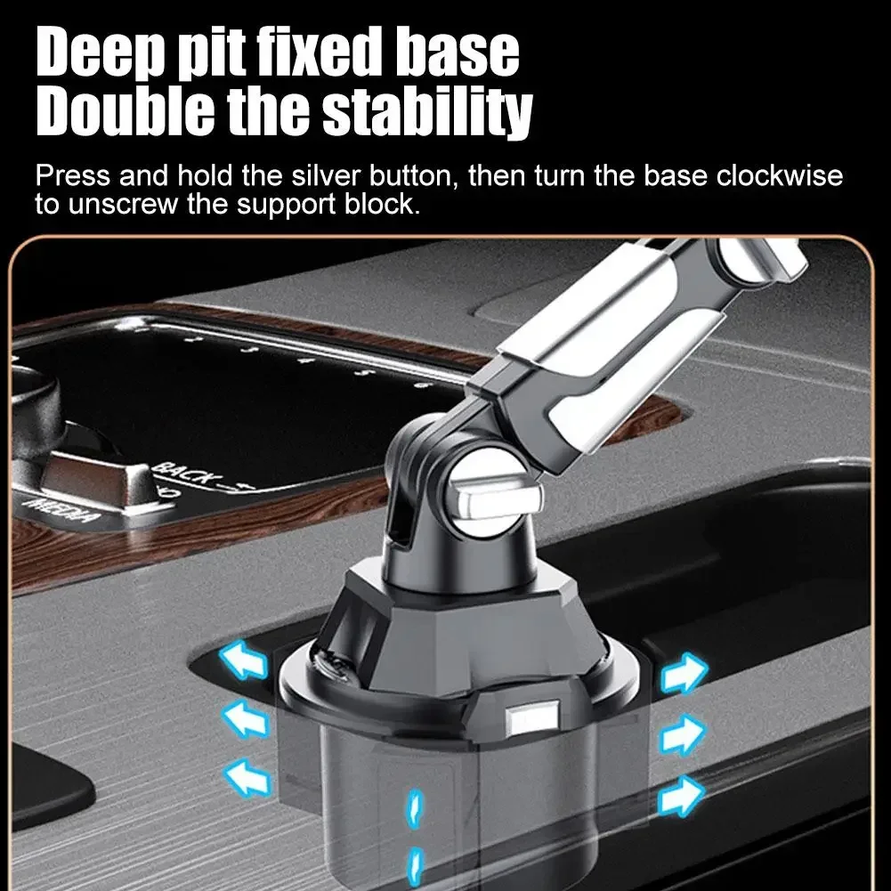 Suporte de copo magnético para carro, suporte universal para telefone, operação com uma mão, suporte para carro mãos-livres amagi