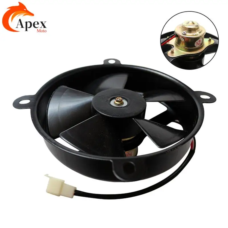 Engine Parts Motorcycle Accessories Radiator Fan Cooling Fans Dirt Bike 50-250cc Oil Cooler ATV Motocross 12V Enduro Electrofan