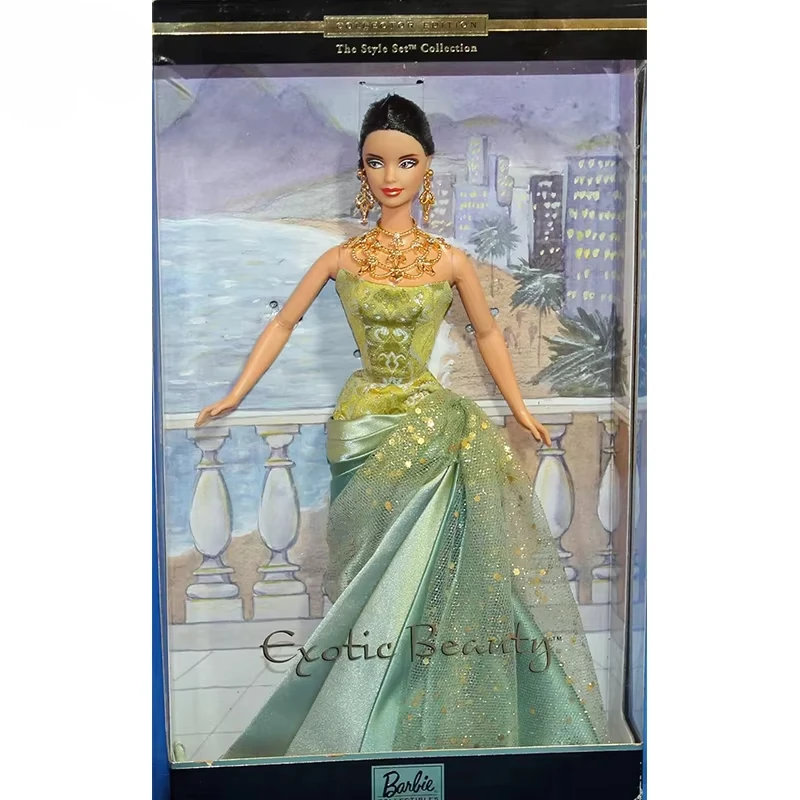 Original Barbie Exotic Beauty The Style Set Collector Edition Wear Earrings Necklaces Doll for Girls Toys Green Dress Collection - AliExpress 26 Original Barbie Exotic Beauty The Style Set Collector Edition Wear Earrings Necklaces Doll for Girls Toys Green Dress Collection - AliExpress 26