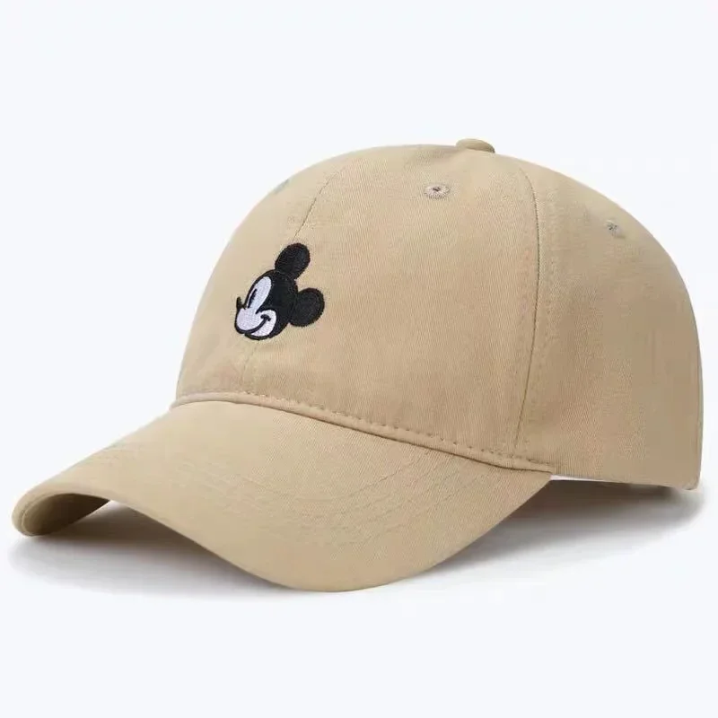 Boné Snapback Mickey dos desenhos animados para homens e mulheres, boné de beisebol de algodão, chapéu Hip Hop Dad ajustável, garros ósseos de alta