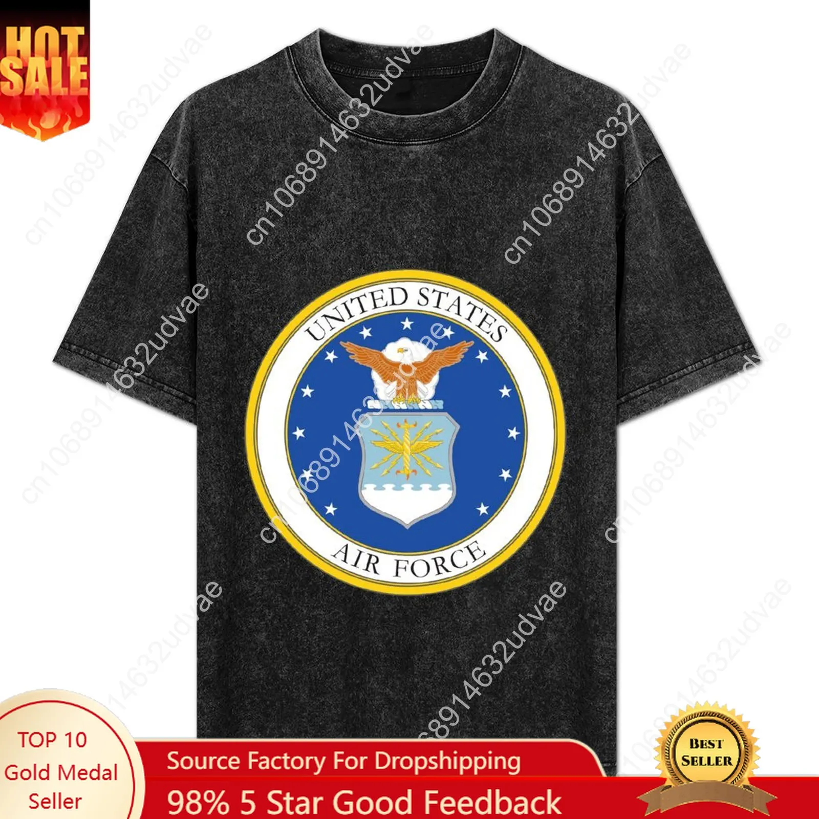 

United States Air Force Retro T shirts mans womans Vintage Tshirt cotton Short sleeve T-shirt Custom tops Unisex clothes tshirt