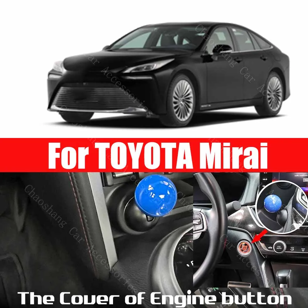 

For TOYOTA Mirai Car Engine START Button Replace Cover STOP Switch ball style Car Accessories Stop Switch Decoration