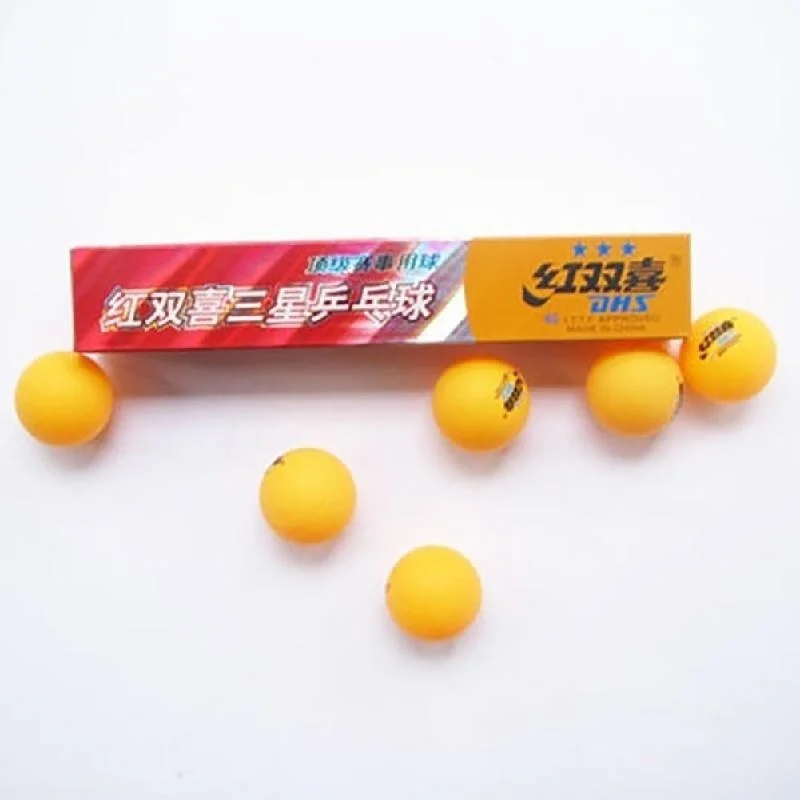 6 Pcs New 3-Star Ping Pong Ball Professional 40mm ABS Table Tennis Balls White Orange Amateur Advanced Training Competition