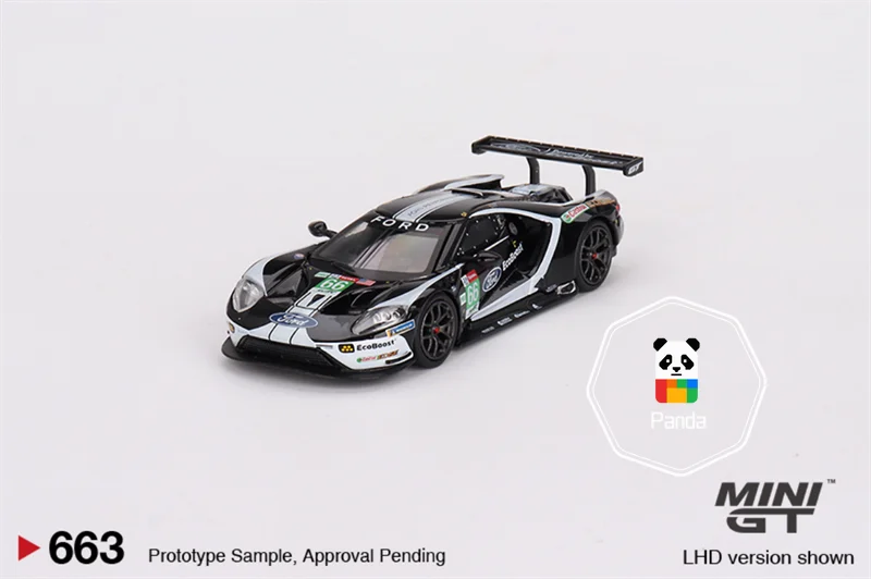 MINIGT 1:64 4 Cars Set Ford GT 2019 24 Hours of Le Mans Racing Collectible Gift Miniature 7cm Approx.