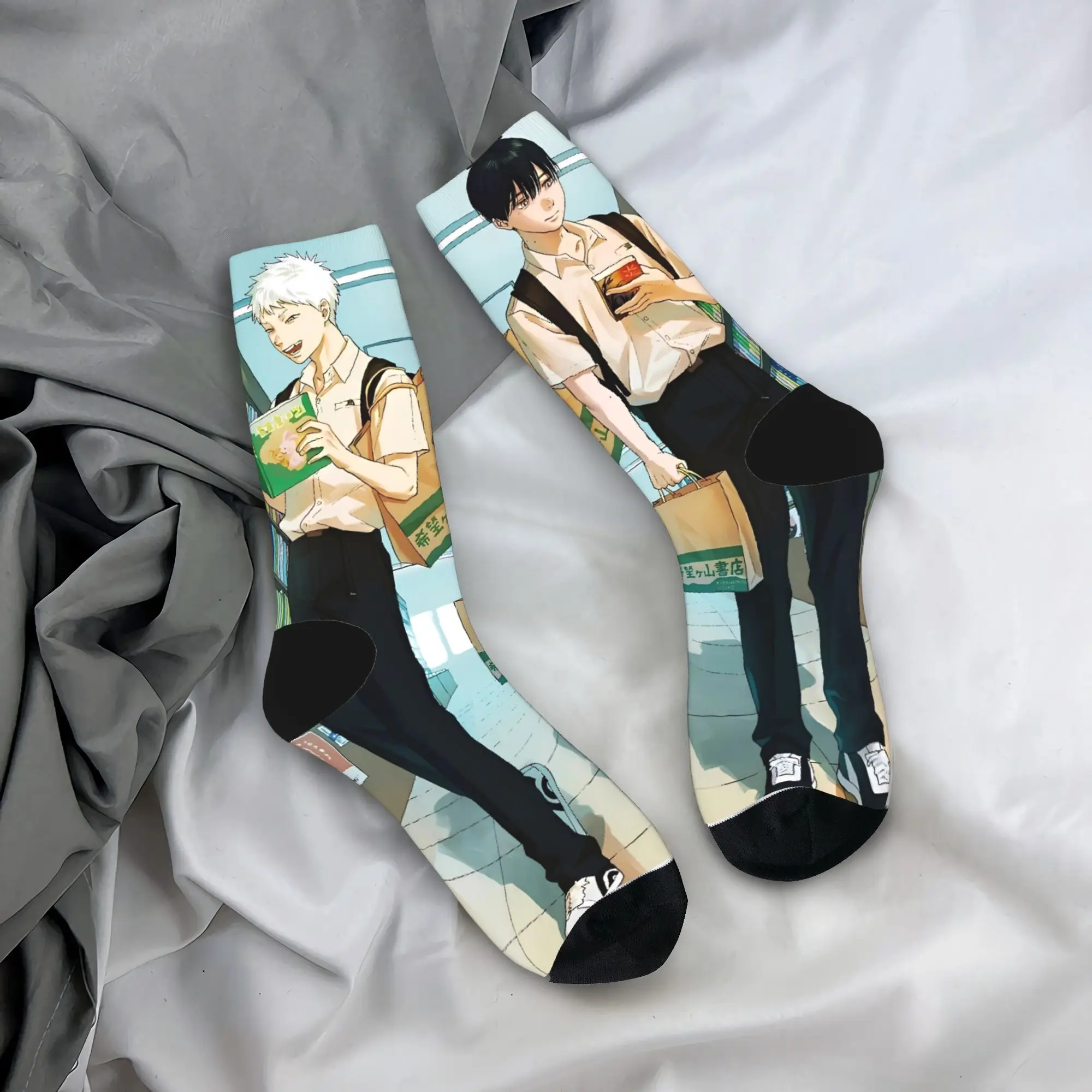 الصيف Hikaru Died الجوارب جوارب الربيع عادية الرجال متوسطة جوارب ناعمة نمط الرياضة في الهواء الطلق المضادة للانزلاق الجوارب