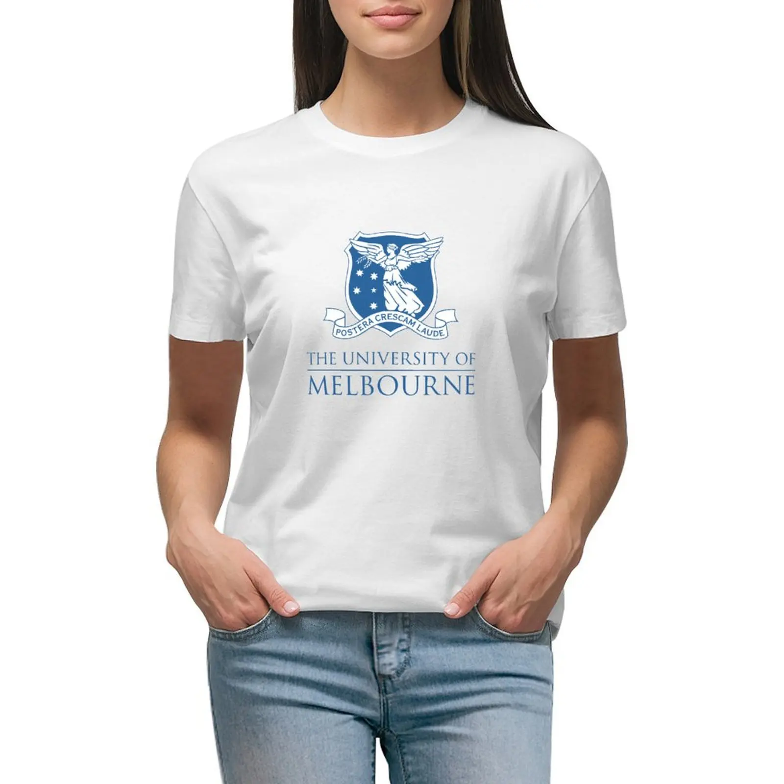 Mundnjengan die Universität von Melbourne Opobakal T-Shirt Sommerkleid ung ästhetische Kleidung kurz geschnittene T-Shirts für Frauen