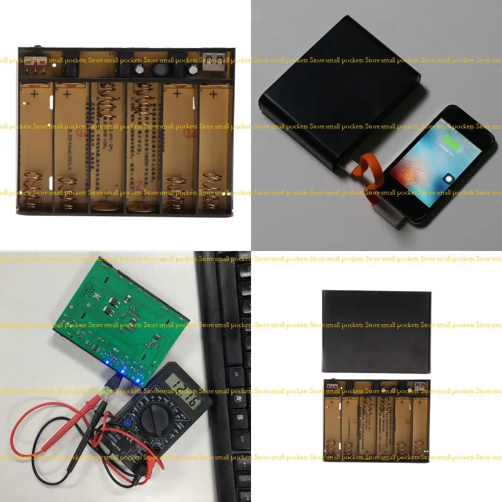

R1WD DIY 6x18650 Battery for Case for Shell Portable External Box USB 5V 2