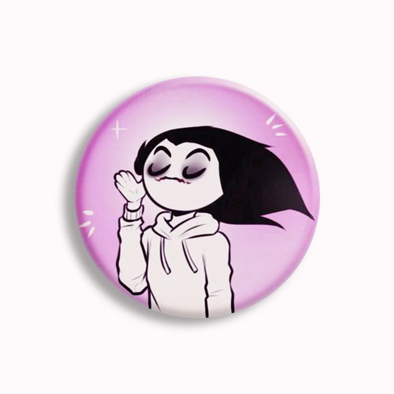 Horror Game Jeff and Jane The Killer Button Pin Creative Jeff x Jane Funny Meme Brooch Badge Bag Accessories Gamer Collect