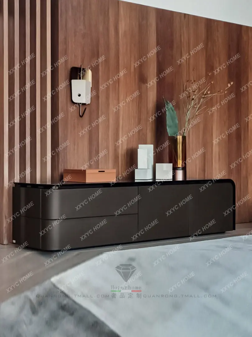 LXTV modern simple light luxury audio-visual cabinet height and width 60 bedroom new furniture customization