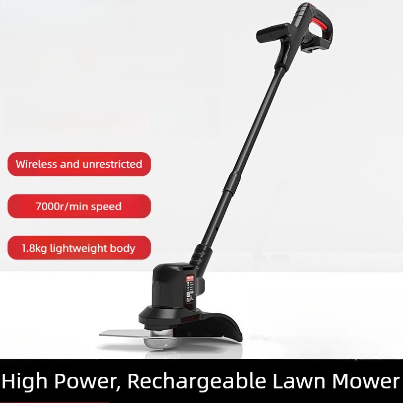 220V Plug-in YT6926 Electric Lawn Mower Small Household Rechargeable Multifunctional Weed Trimming