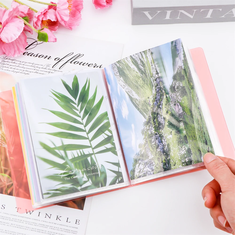 A6 Sizes Clear Sticker Photo Storage Album with 40 Pages Booklet Book For Stamps&Cutting Dies Storage Book Organizer Folder Bags