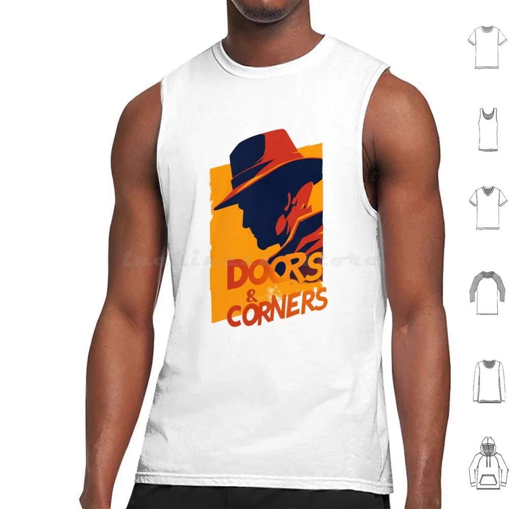 Doors And Corners-Orange Backdrop-Scifi Tank Tops Print Cotton The Expanse Expanse Rocinante Sci Fi Mcrn Opa Scifi Space