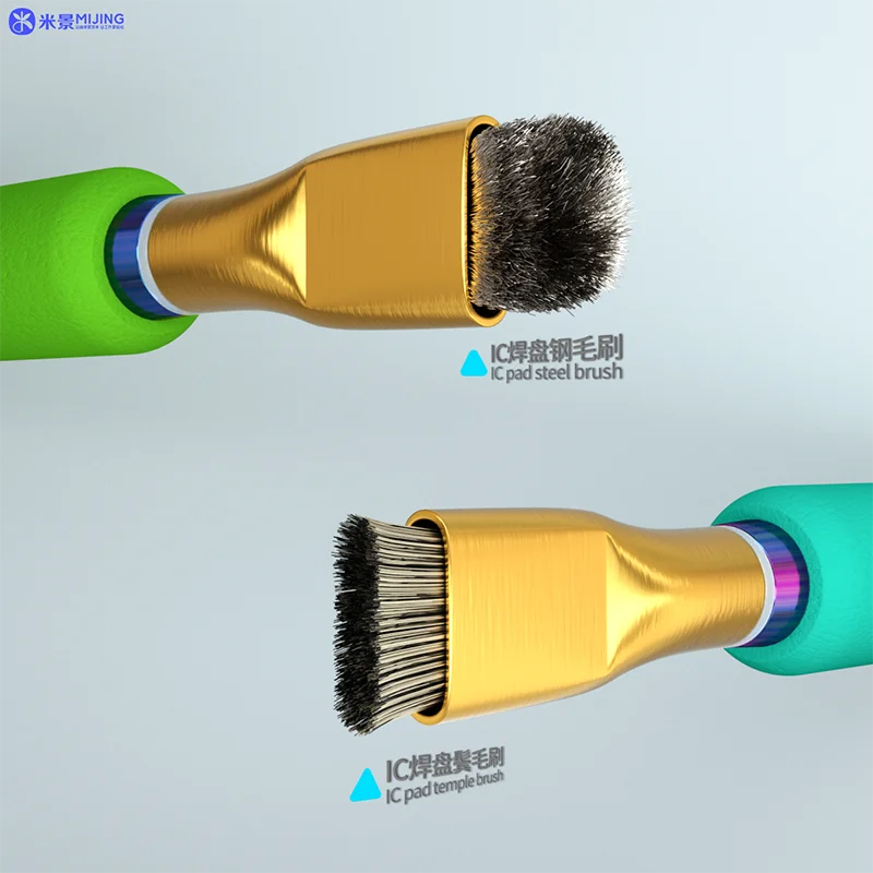 2 pz/lotto MiJing SS2 IC Clean Brush colla antistatica per scheda madre PCB CPU Chip pulizia strumento pennello per la rimozione della polvere