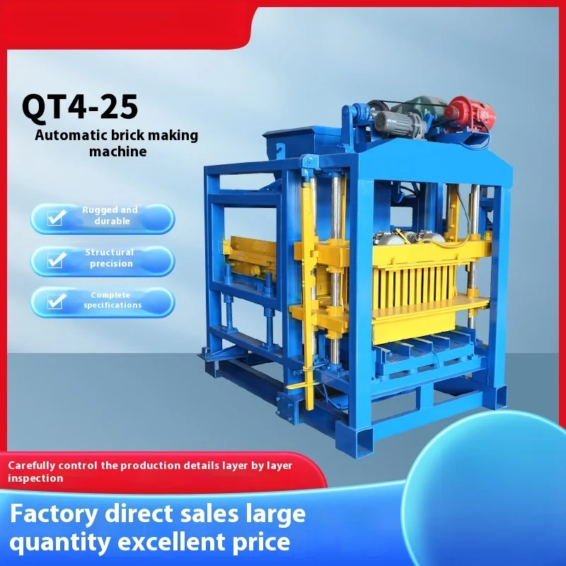 

Fully Automatic QT4-25 Non Burning Making Permeable Machine, Cement Hollow Brick Machine Brick Making Machine