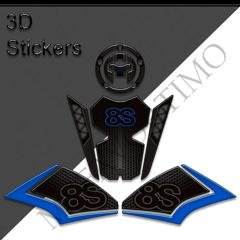 2023 2024 Motorfiets Tank Knie Pad Grips Stickers Stickers Bescherming Gas Stookolie Kit Voor Suzuki GSX-8S Gsx 8S Gsx 8S 800